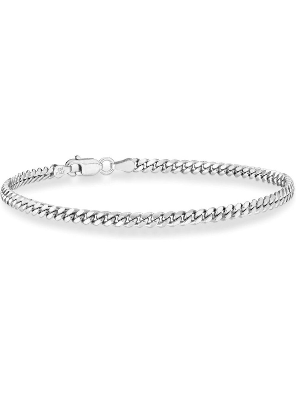 Thick 925 Sterling Silver Cuban Link Chain Bracelet for Men - Stylish & Durable